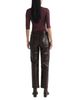 Agolde Agolde Lana Leather Blend High Rise Straight Jeans in Madera - 3