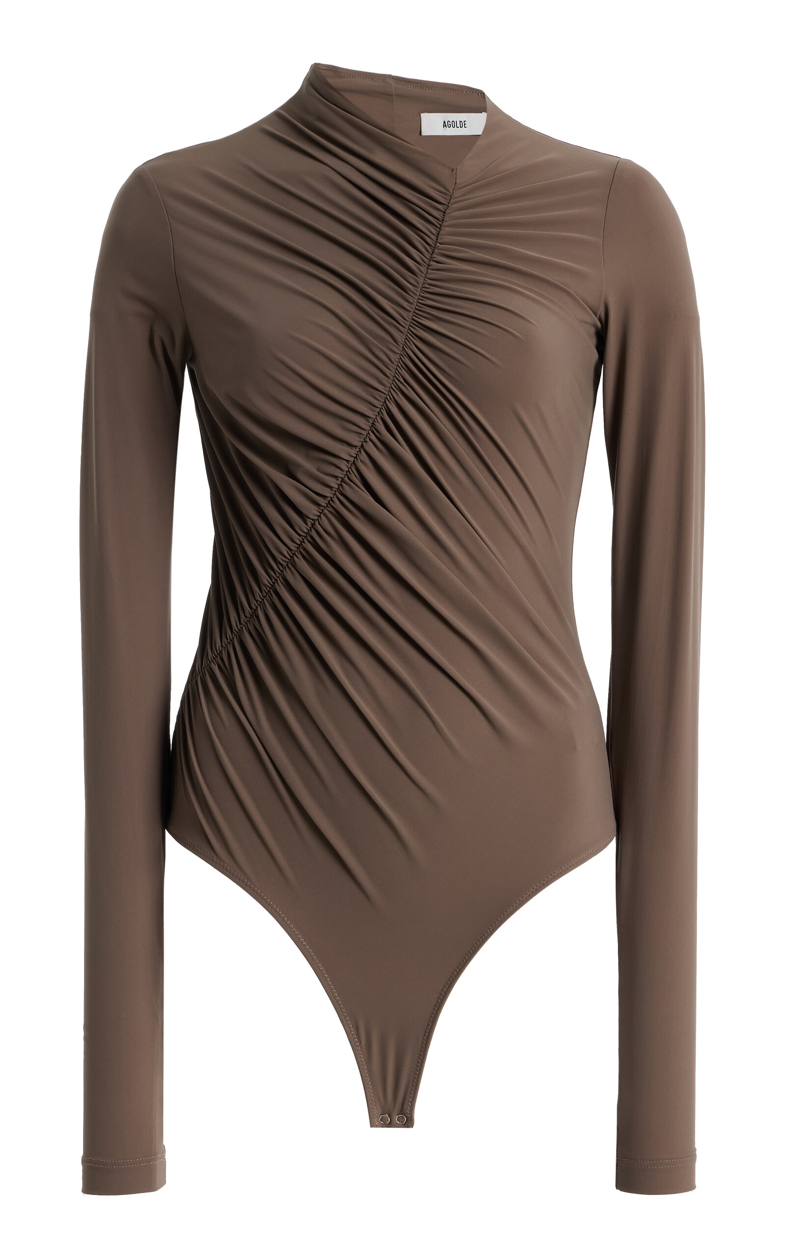 Agolde Agolde Lupin Ruched Jersey Bodysuit