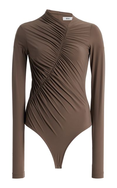 Agolde Agolde Lupin Ruched Jersey Bodysuit