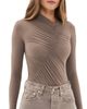 AGOLDE AGOLDE Lupin Thong Bodysuit Mink - 1