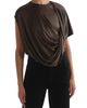 AGOLDE AGOLDE Milena Twisted Drape Tee - 1