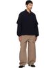 AGOLDE AGOLDE Navy Curren Double Sleeve Polo - 4