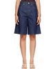 AGOLDE AGOLDE Navy Nolan Denim Shorts - 1