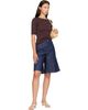 AGOLDE AGOLDE Navy Nolan Denim Shorts - 4