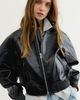 AGOLDE AGOLDE Nova Vegan Leather Bomber Jacket - 1