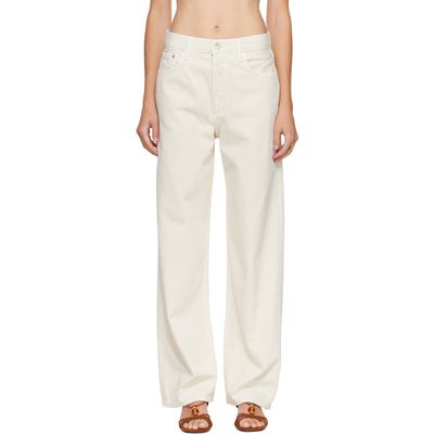 AGOLDE AGOLDE Off-White Low Slung Baggy Jeans