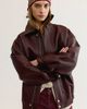 AGOLDE AGOLDE Ona Vegan Leather Bomber Jacket - 1