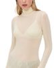 AGOLDE AGOLDE Pascale Turtleneck Oat Milk M - 1