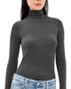 AGOLDE AGOLDE Pascale Turtleneck Top Charcoal Heather - 1