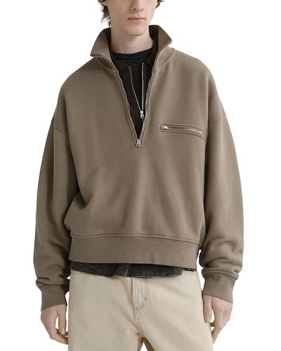 Agolde Agolde Pavilion Funnel Neck Half Zip Sweatshirt