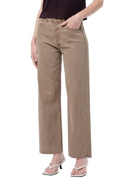 AGOLDE AGOLDE Ren Flyweight High Waist Ankle Wide Leg Jeans
