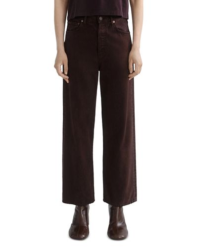 Agolde Agolde Ren High Rise Ankle Wide Leg Jeans in Sloe Berry
