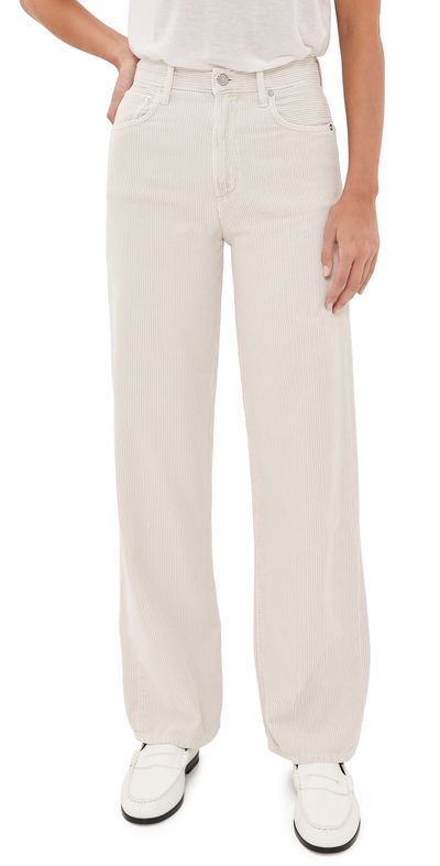AGOLDE AGOLDE Ren High Rise Wide Leg Corduroy Pants 32 Bone