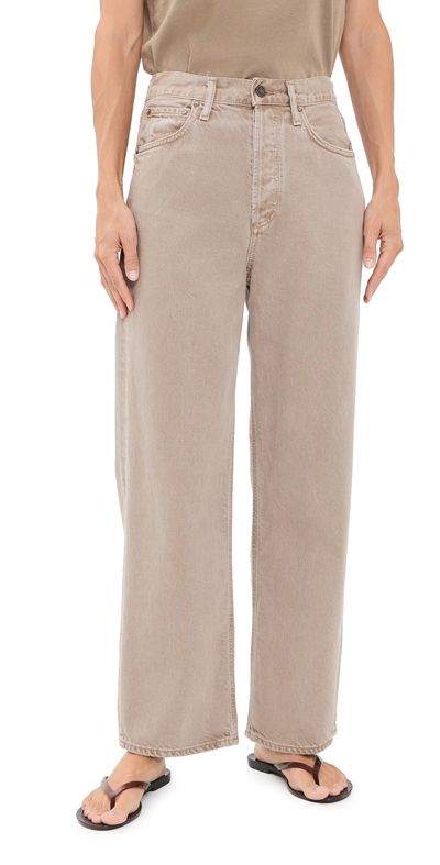 AGOLDE AGOLDE Ren High Rise Wide Leg Jeans Trail