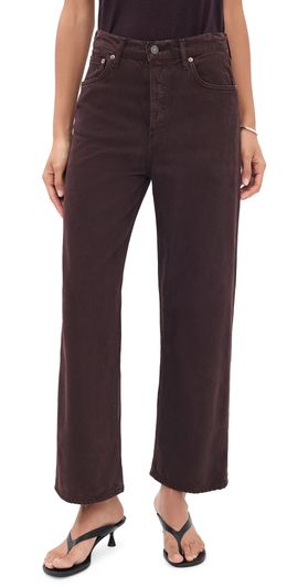 AGOLDE AGOLDE Ren Wide Rigid Jeans SLOE BERRY
