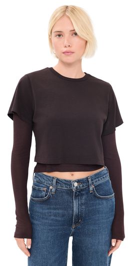 AGOLDE AGOLDE Romily Tee Chocolate