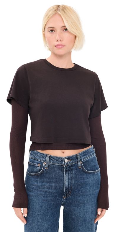 AGOLDE AGOLDE Romily Tee Chocolate