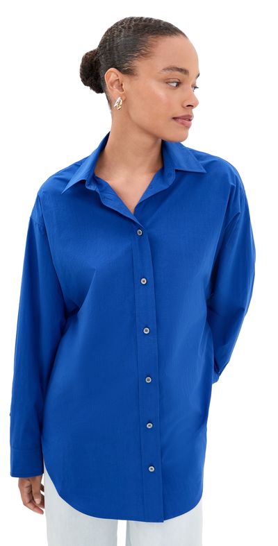 Agolde Sona Shirt Cobalt
