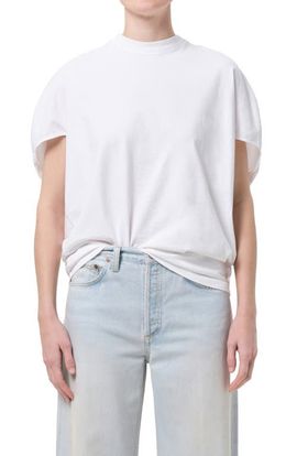AGOLDE AGOLDE Souline Ruched Sleeve T-Shirt