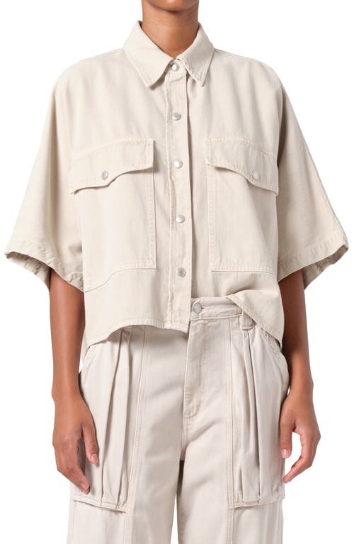 AGOLDE AGOLDE Taron Short Sleeve Denim Button-Up Shirt