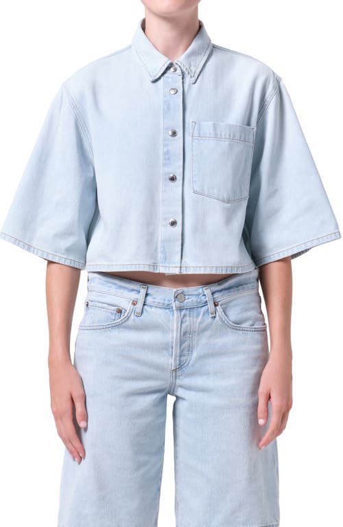 AGOLDE AGOLDE Tomine Boxy Denim Button-Up Shirt