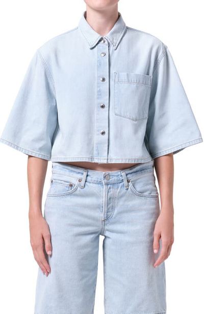 AGOLDE AGOLDE Tomine Boxy Denim Button-Up Shirt
