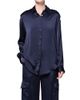 Agolde Agolde Webb Satin Cargo Shirt - 1
