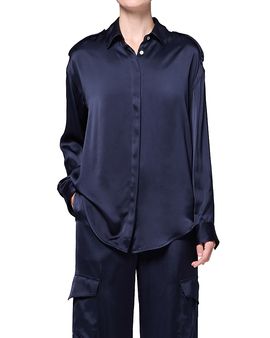 Agolde Agolde Webb Satin Cargo Shirt