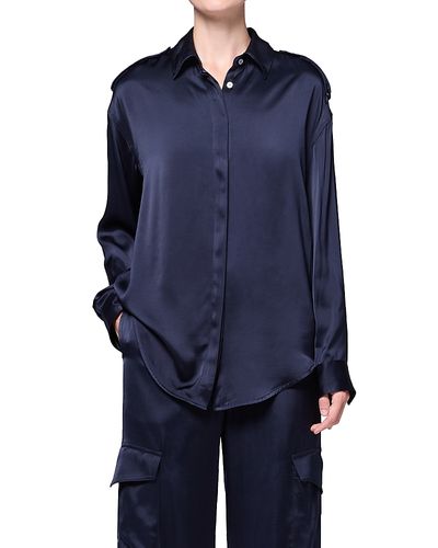 Agolde Agolde Webb Satin Cargo Shirt