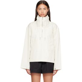 AGOLDE AGOLDE White Lydia Popover Anorak