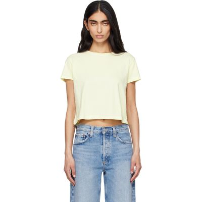 AGOLDE AGOLDE Yellow Adine Shrunken T-shirt