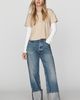 AGOLDE Big Cuff High-Rise Wide-Leg Jeans - 1