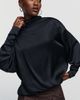 AGOLDE Bryony Satin Turtleneck Top - 1