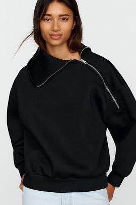AGOLDE Coyle Asymmetric Zip Sweatshirt