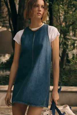 AGOLDE Harriet Cotton Denim Mini Dress