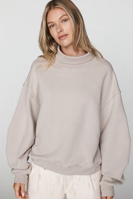 AGOLDE Jenning 100% Cotton Mock-Neck Sweater