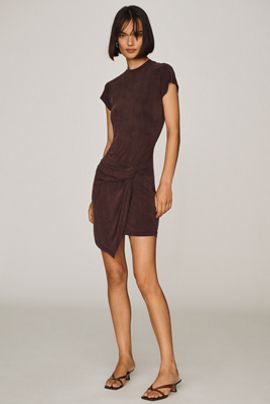 AGOLDE Kerri Draped Mini Dress