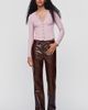 AGOLDE Lana Leather Blend Pants - 1