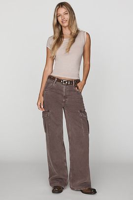 AGOLDE Minka Cargo High-Rise Wide-Leg Jeans