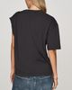 AGOLDE Roma 100% Cotton Ruched Shoulder Tee - 2