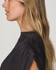 AGOLDE Roma 100% Cotton Ruched Shoulder Tee - 3