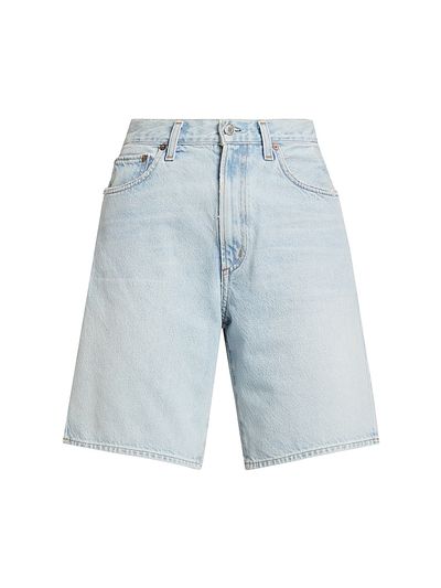 Agolde Women's Vida Denim High-Rise Split Jean Shorts