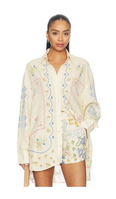 Agua Bendita Agua Bendita Anastasia Bleu Top