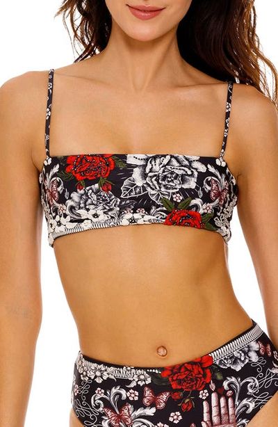 Agua Bendita Agua Bendita Brietta Thorn Embroidered Bikini Top