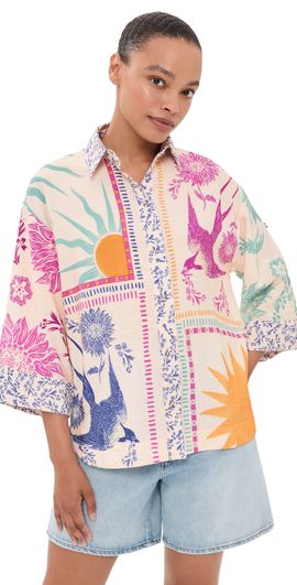 Agua Bendita Agua Bendita Chrissy Button Down Shirt Multicolor
