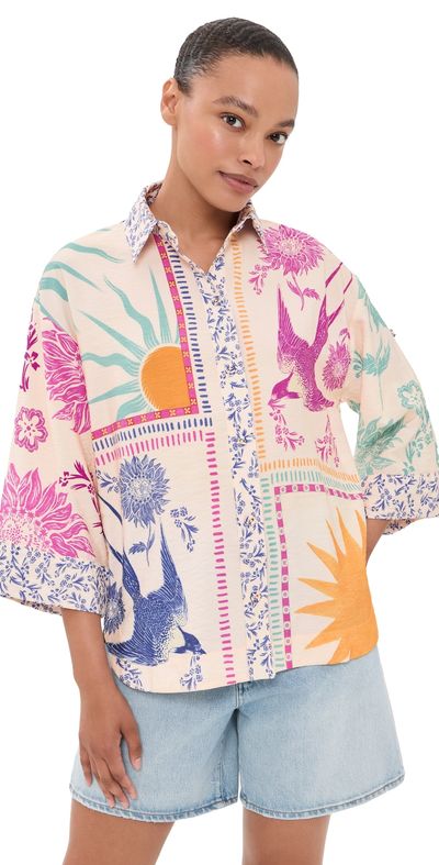 Agua Bendita Agua Bendita Chrissy Button Down Shirt Multicolor