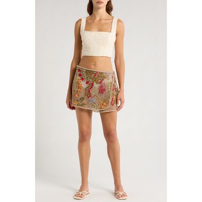 Agua Bendita Agua Bendita Danna Tile Cover-Up Skirt