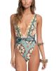 Agua Bendita Agua Bendita Ellis Plume Plunging Neck Swimsuit - 1