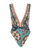 Agua Bendita Agua Bendita Ellis Plume Plunging Neck Swimsuit - 3
