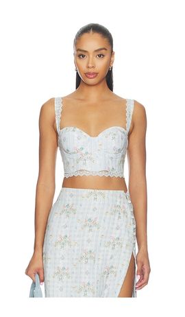 Agua Bendita Agua Bendita Jovie Bleu Top
